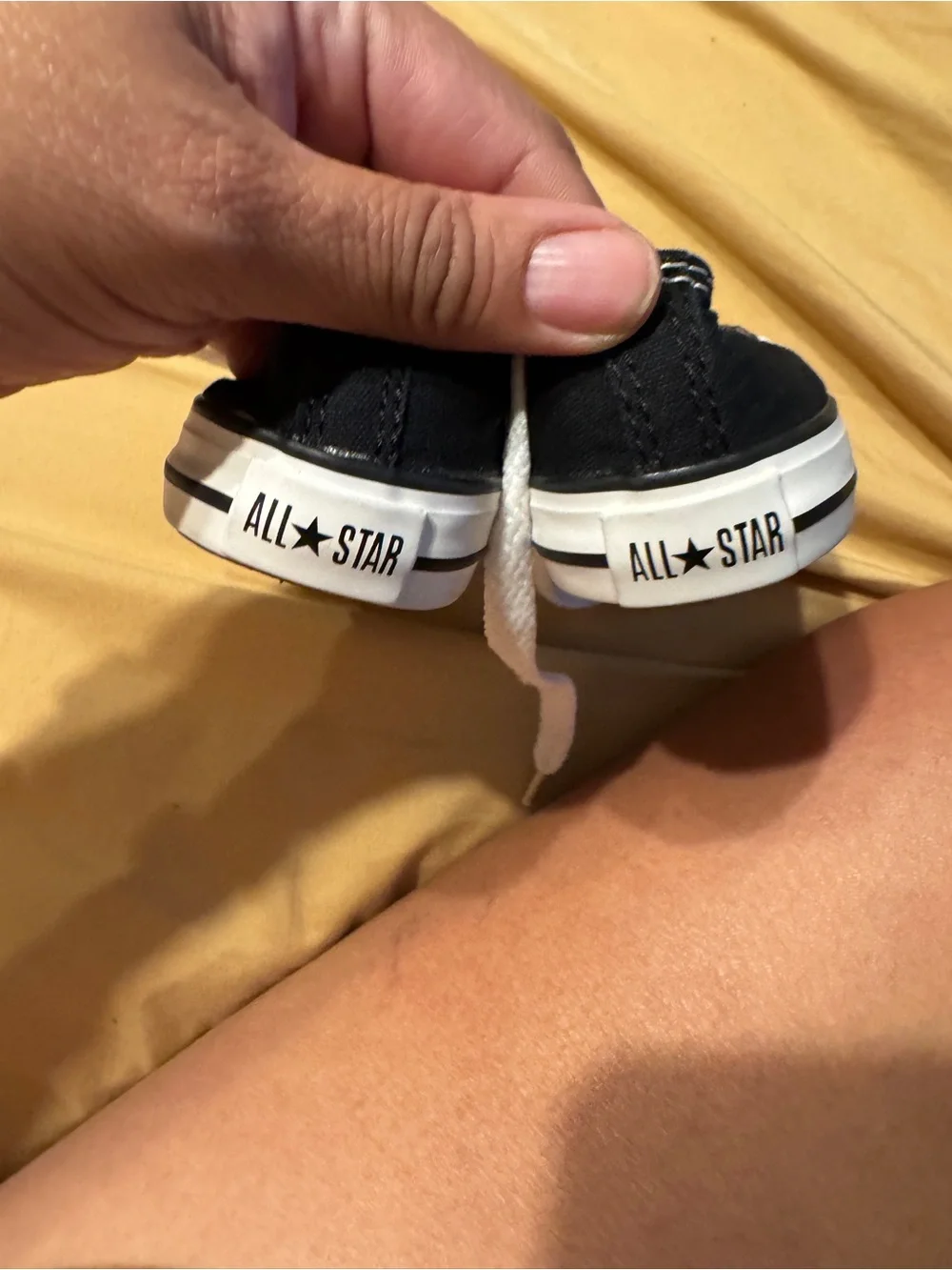 Converse Kids Black Canvas Low-Top Sneakers with White Accents